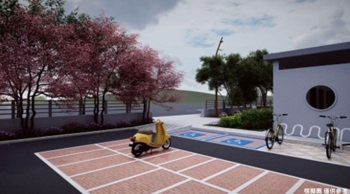 《圖說》安坑輕軌雙城站停車場模擬圖。〈捷運局提供〉